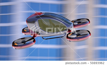 Electric Passenger Drone flying in front of 50893962