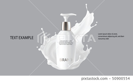 Milk cosmetics realistic vector 50900554