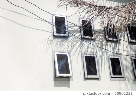 Modern vintage windows with uv protection on white Modern vintage windows with uv protection on white 50901221