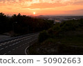 日落和道路 50902663