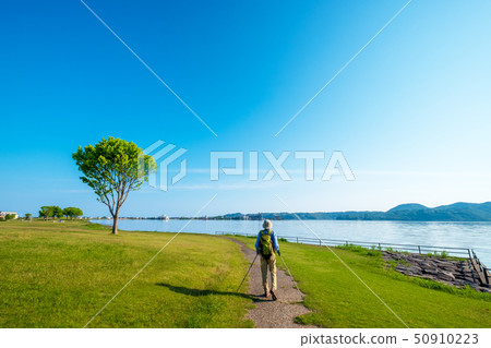 Nordic Walking Park Blue Sky 50910223