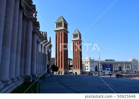 Barcelona, Plaza España, Tower of Venice Barcelona, Plaza España, Tower of Venice 50925646