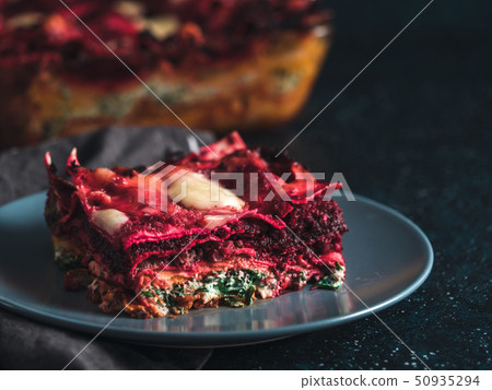 Vegetable rainbow lasagne Vegetable rainbow lasagne 50935294
