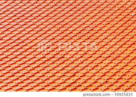 Orange tile roof, Square pattern background. Orange tile roof, Square pattern background. 50935833