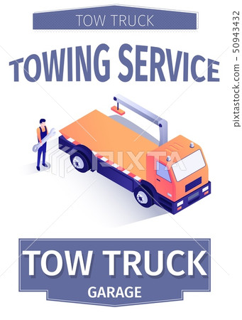 Advertisement for Tow Truck Car Delivery Service 50943432