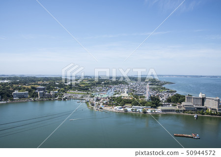 Zenzanji溫泉全景從Hamanako音樂盒博物館的視圖 50944572