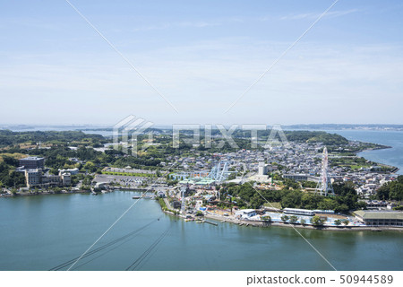 Zenzanji溫泉全景從Hamanako音樂盒博物館的視圖 50944589