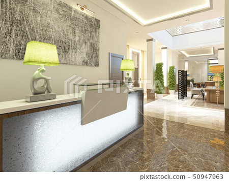 Modern design reception area. Modern design reception area. 50947963