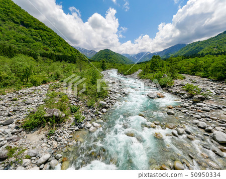 從Iori橋(上游)俯瞰Hagitsuki河 從Iori橋(上游)俯瞰Hagitsuki河 50950334