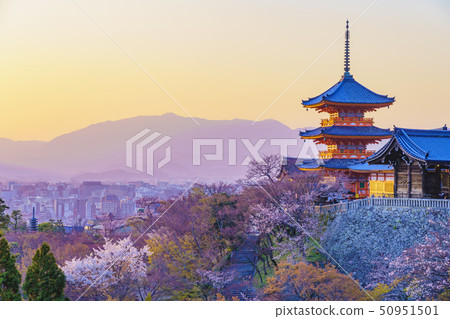 Kyoto Spring Kiyomizu Temple Triple Tower 50951501