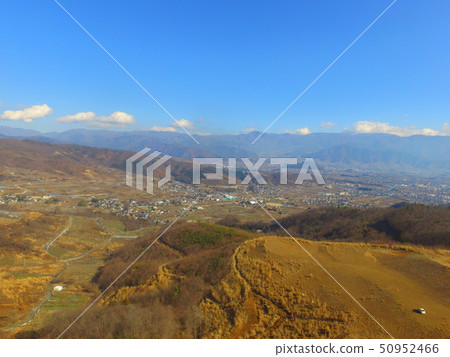 Aerial shooting in the Kofu Basin ~ Drone (Hokkaki hot spring nearby / Yamanashi Yamanashi prefecture) 50952466