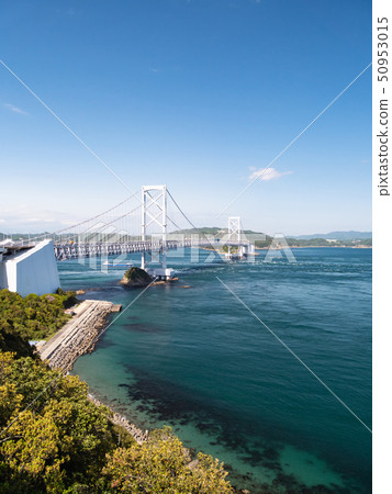 Torushima Prefecture Naruto City Whirlpools Naruto Bridge 50953015
