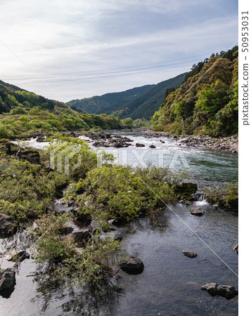高知縣Shimantogawa Mukoyama下沉橋Kamioka下沉橋 高知縣Shimantogawa Mukoyama下沉橋Kamioka下沉橋 50953031