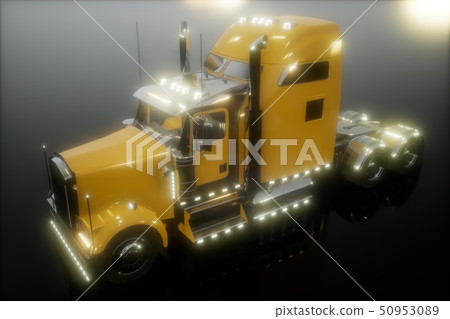bright american lorry track in studio 50953089