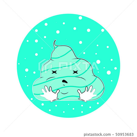 Zephyr character illustration. Cute sweety food icon. Zephyr character illustration. Cute sweety food icon. 50953683
