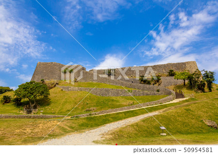 Katsuren城堡沖繩縣城堡牆壁 50954581