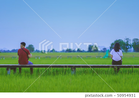 Asian people relax and take a photography  50954931