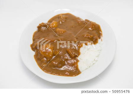 Curry and rice  50955476