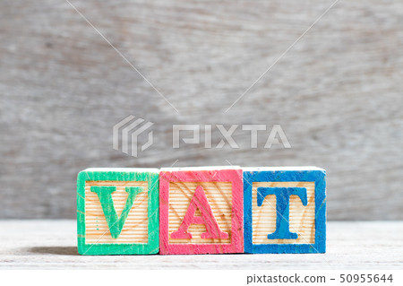 Color letter block in word vat 50955644