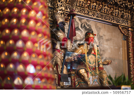 Inside of Wenwu temple in Sun Moon Lake Inside of Wenwu temple in Sun Moon Lake 50956757