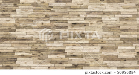 Vibrant detailed wood surface closeup material texture background, top view (seamless connection, high resolution 3D CG rendering ∕ coloring illustration) 50956884
