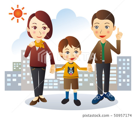 Parents and children go out Parents and children go out 50957174