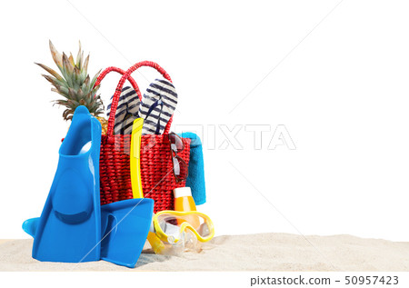 Red beach bag 50957423