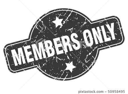 members only - Stock Illustration [50958495] - PIXTA