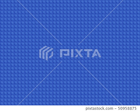 Blue plastic constructor seamless pattern. Blue plastic constructor seamless pattern. 50958875