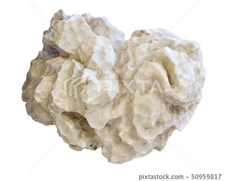 natural nugget alabaster isolated on white natural nugget alabaster isolated on white 50959817