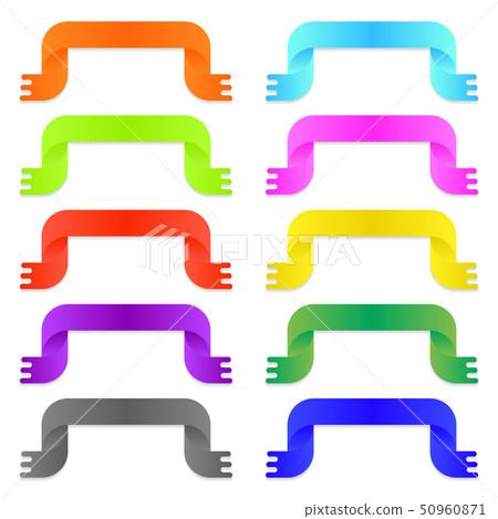 Colorful bright ribbons - Stock Illustration [50960871] - PIXTA