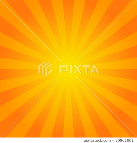 Bright orange rays background. 50961001