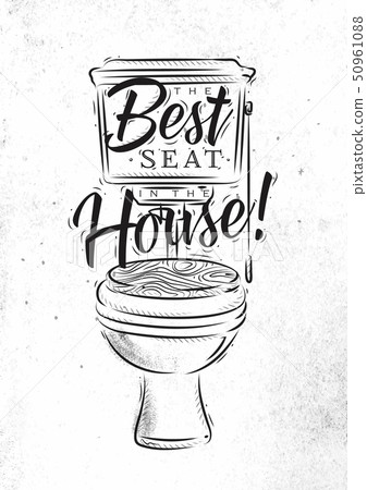 Toilet graphics retro 50961088