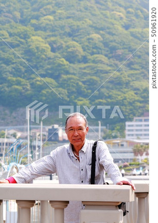 Senior man traveling Senior man traveling 50961920