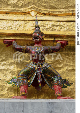 Demon Statiues Holding Up Temple Demon Statiues Holding Up Temple 50976826