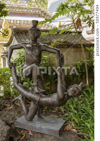 Thai Yoga Statue at the Grand Palace 50977494