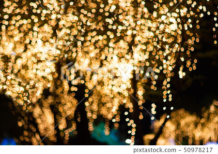 Blurred image Decorative outdoor string lights  50978217