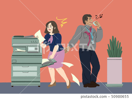 Sexual harassment in the workplace Vector - Stock Illustration 