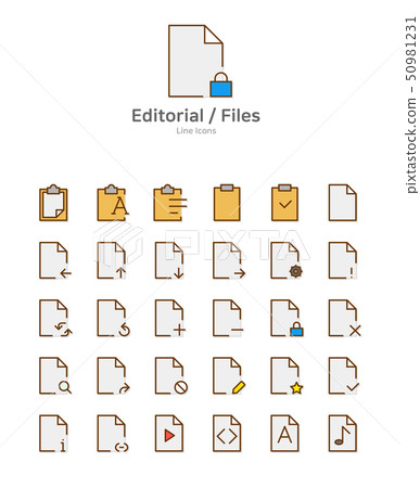 Set of line modern color icons for mobile and... - Stock Illustration ...