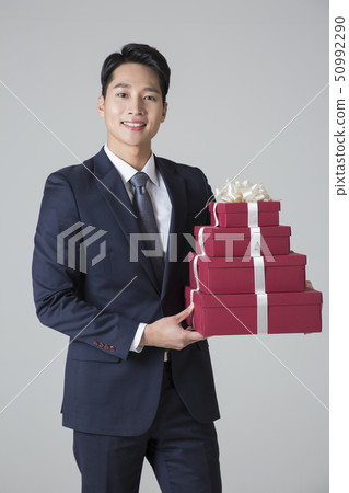 Attractive young man. sale, shopping, fashion, and style concept photo 354 50992290