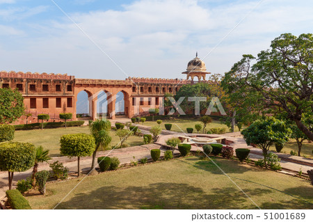 Charbagh Garden in Jaigarh Fort. Jaipur. India Charbagh Garden in Jaigarh Fort. Jaipur. India 51001689