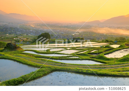 Tanada rice fields of spring Tanada rice fields of spring 51008625