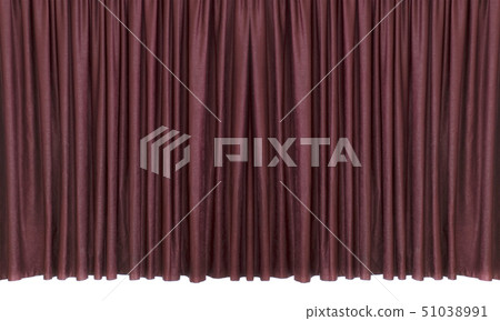 Theater curtain on a white background 51038991
