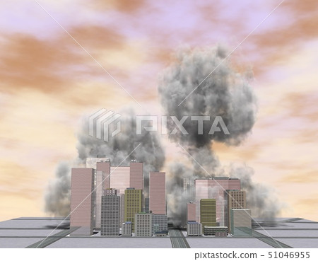 Air strike terrorism explosion 51046955
