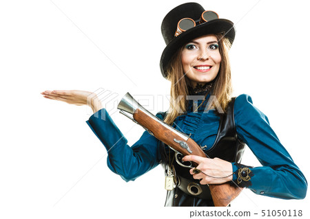 Steampunk girl with gun Steampunk girl with gun 51050118