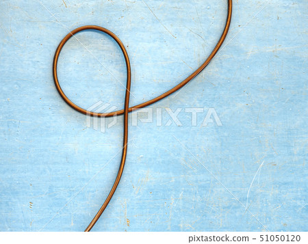 Electric wires on the blue floor. Electric wires on the blue floor. 51050120