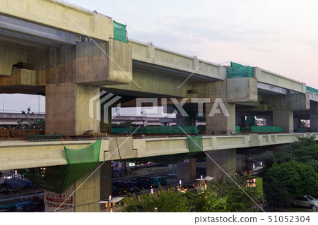 Construction site of sky train redline 51052304