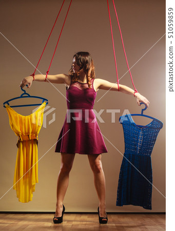 Addicted to shopping woman girl marionette with Addicted to shopping woman girl marionette with 51059859
