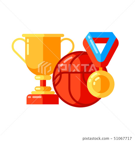 School background with sport icons and symbols. 51067717