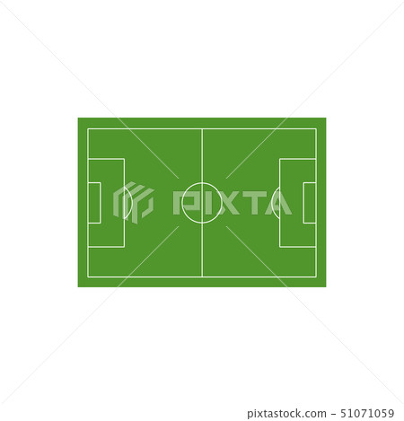 Soccer field icon. Simple illustration of soccer 51071059